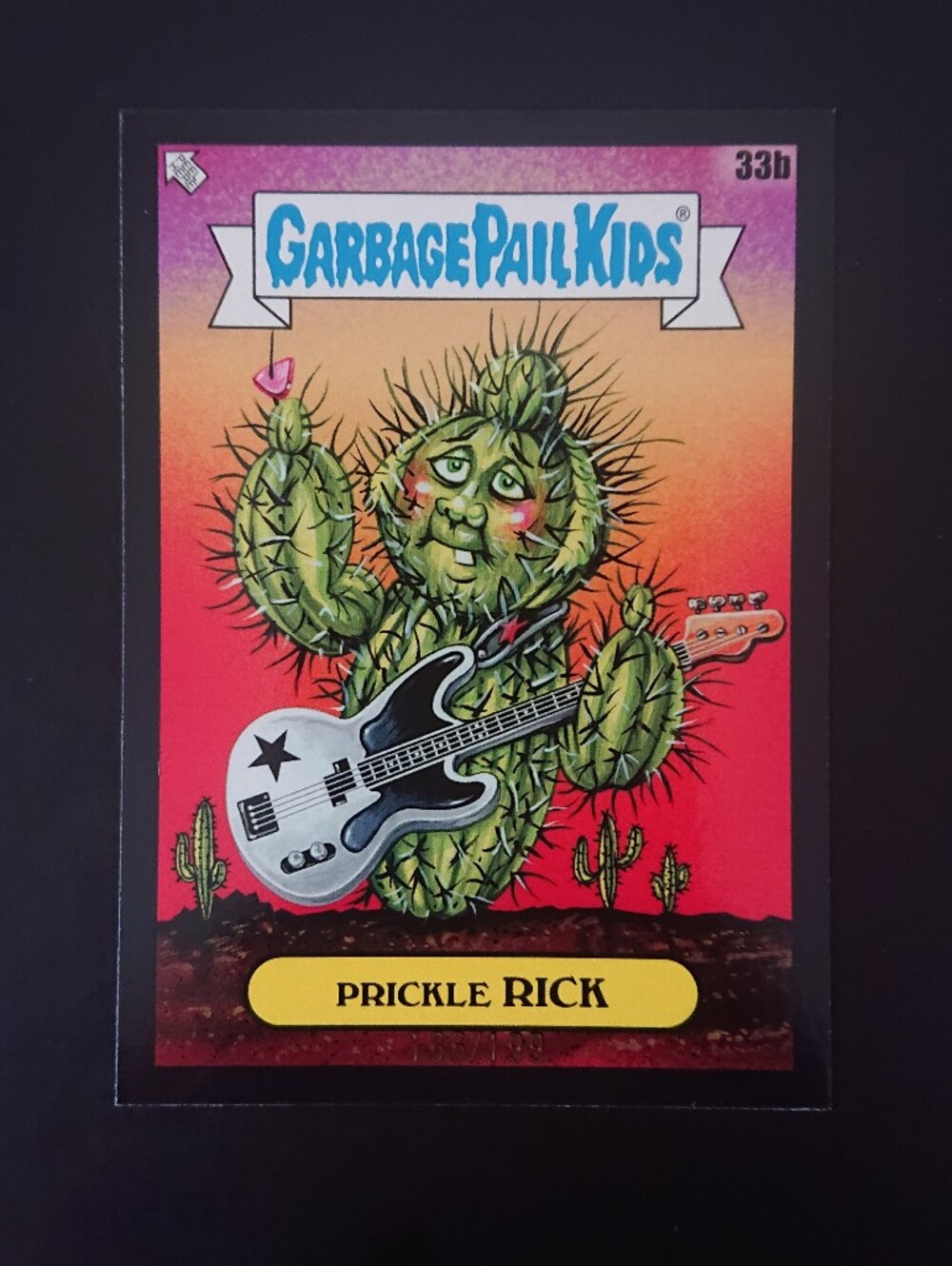 2025 Topps Garbage Pail Kids GPK Green Day Card - Pricke Rick (33b) Black /199